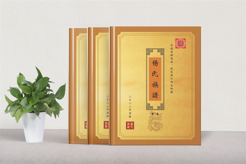 家譜印刷制作-楊氏族譜編寫參考樣本