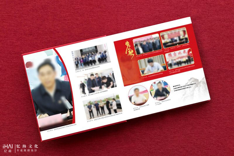 排版設計領導工作退休相冊定制