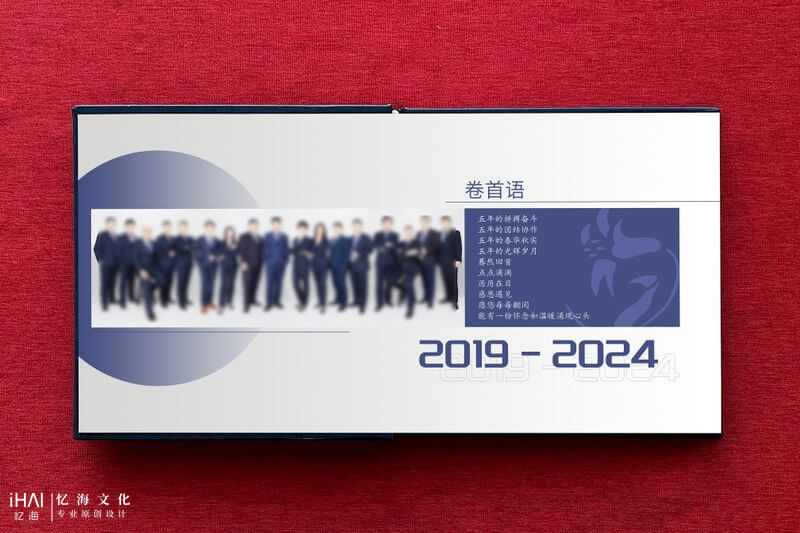 排版設計領導工作紀實相冊定制