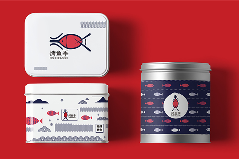 昆明餐廳vi品牌設(shè)計(jì)公司的創(chuàng)意案例-烤魚(yú)店主題